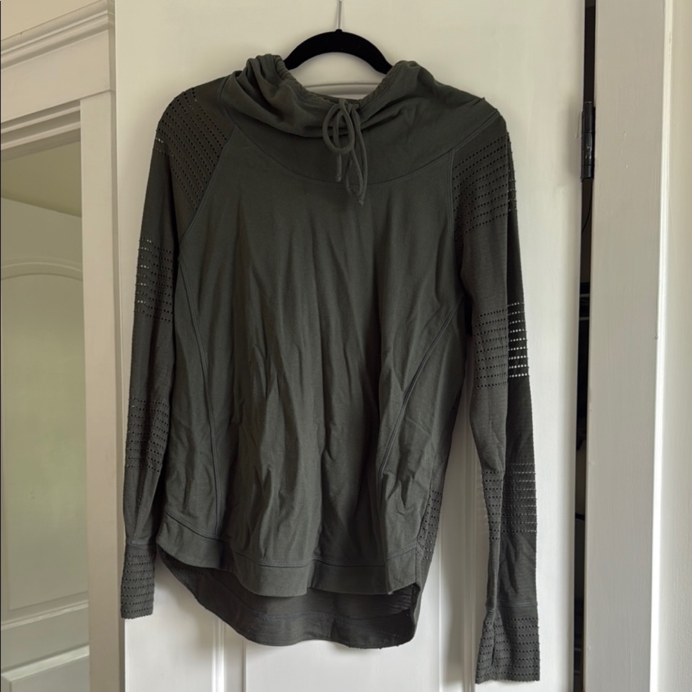 Athleta Charcoal Gray Zip-Up Hoodie
